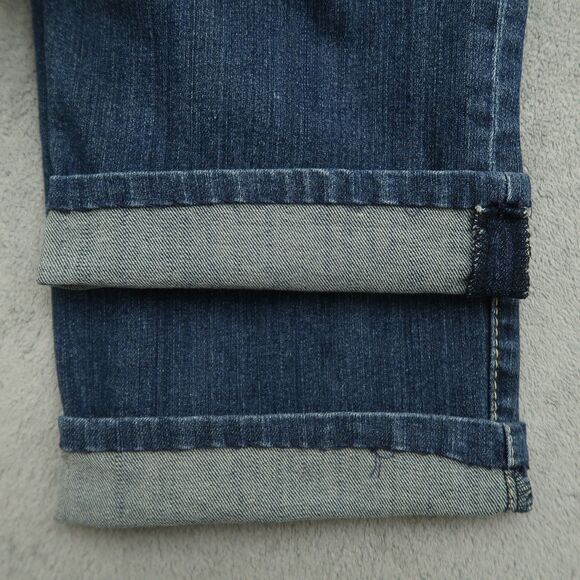 KUT from the Kloth Jeans Women's Size 12 Blue Mid-Rise Straight Denim 27" Inseam - Picture 2 of 16